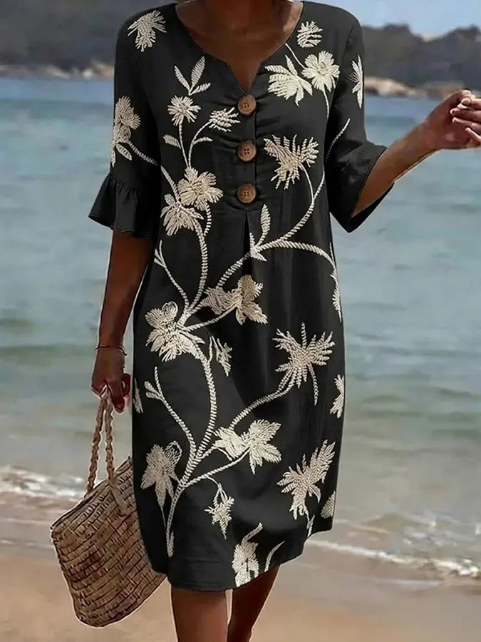 Coralie – Vestido casual com estampa floral
