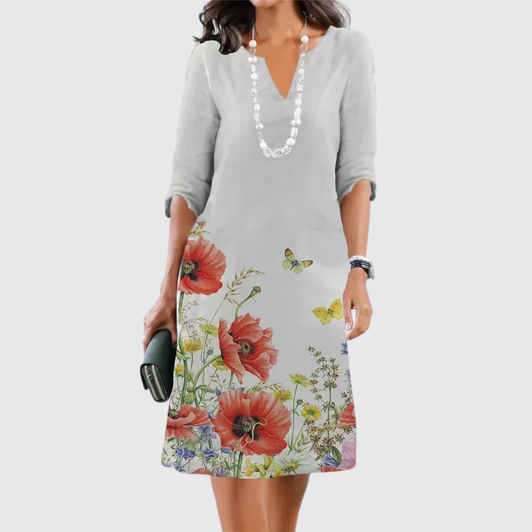 ELEANOR | VESTIDO FLORAL EM CAMADAS