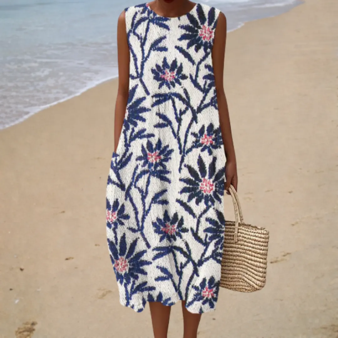 Vestido de verão confortável sem mangas
