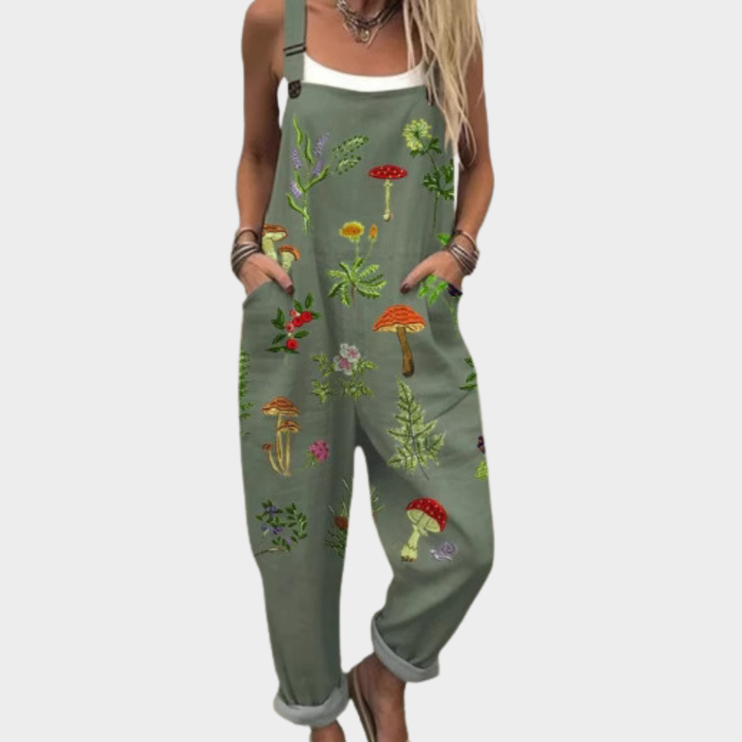 Macacão estampado confortável