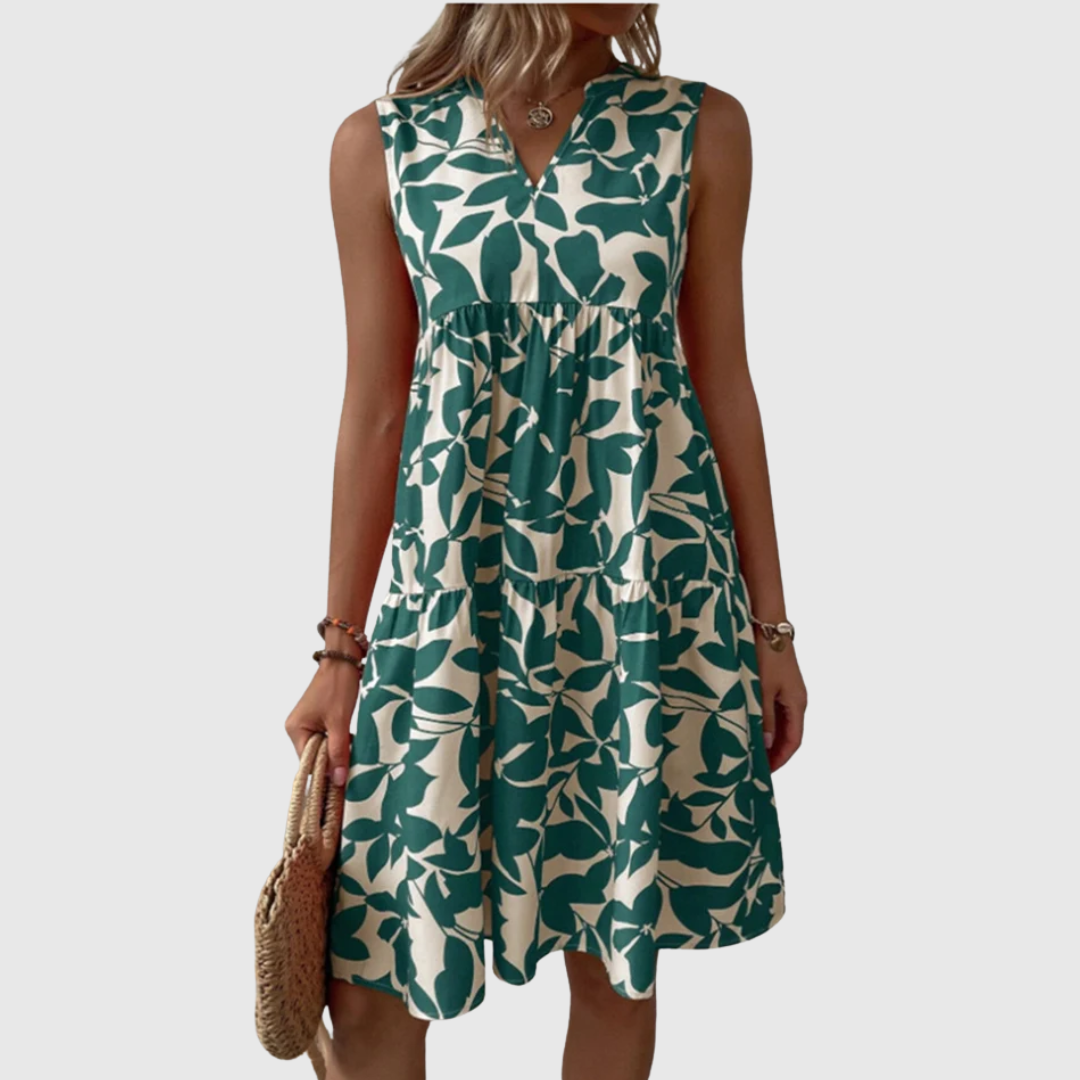 TASHA | VESTIDO MIDI FLUIDO DE FARINHA